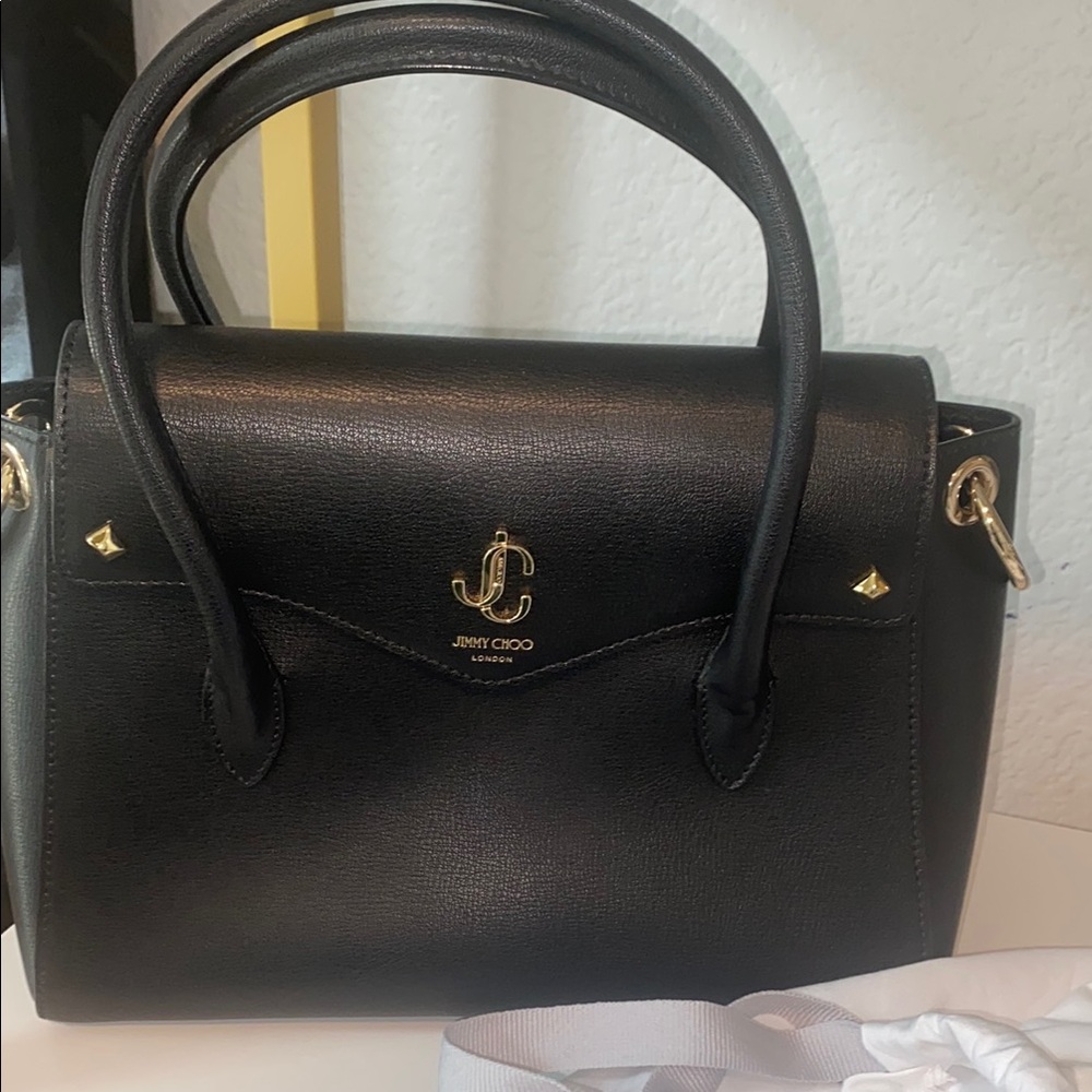 Jimmy Choo Black Leather Handbag